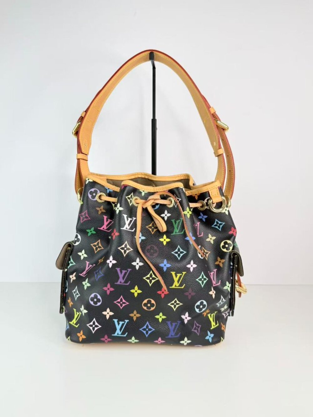 louis vuitton petit noe handbag monogram multicolor